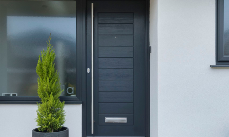 Black Solidor Palermo front door