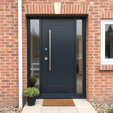 Modern aluminium front door